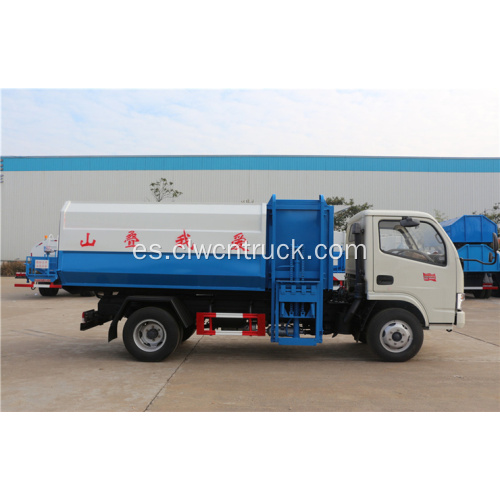 Camión de basura enorme del cargador lateral de Dongfeng 5cbm de la venta